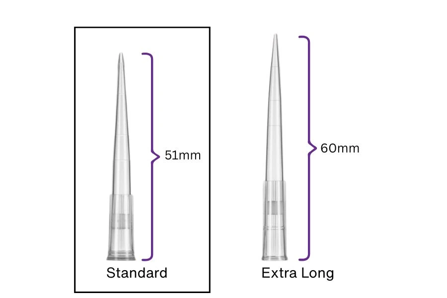 Filtered Pipette Tips in Racks, Universal Fit