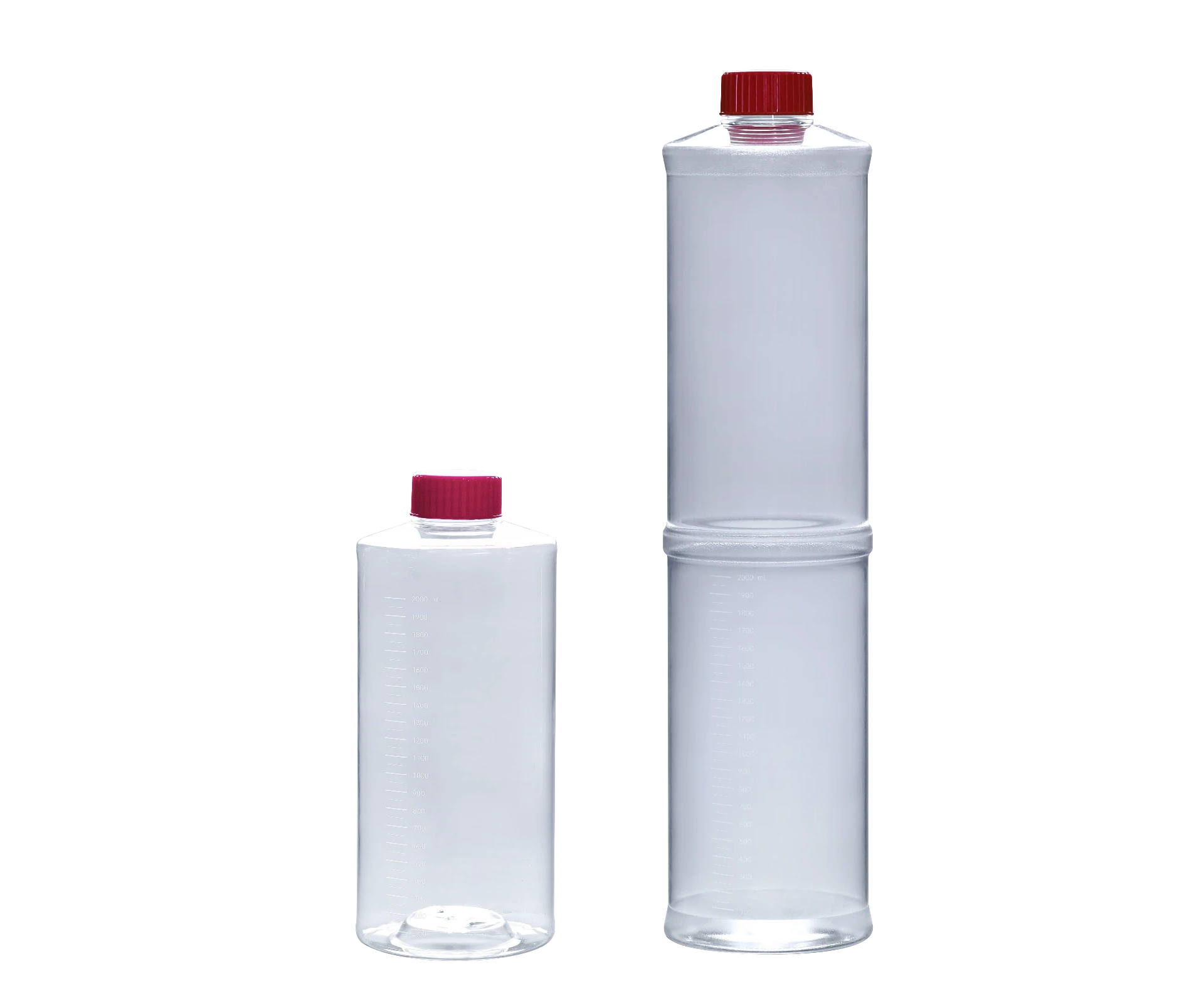[RB1-TS2-V] Roller Bottles (2L (40 bottles/case), Smooth, Vent Cap)