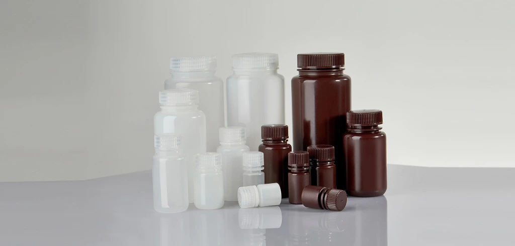 Bottles with Closure, Polypropylene (Packer Bottle)
