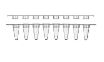 8-Strip PCR Tubes with Caps