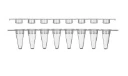 8-Strip PCR Tubes with Caps