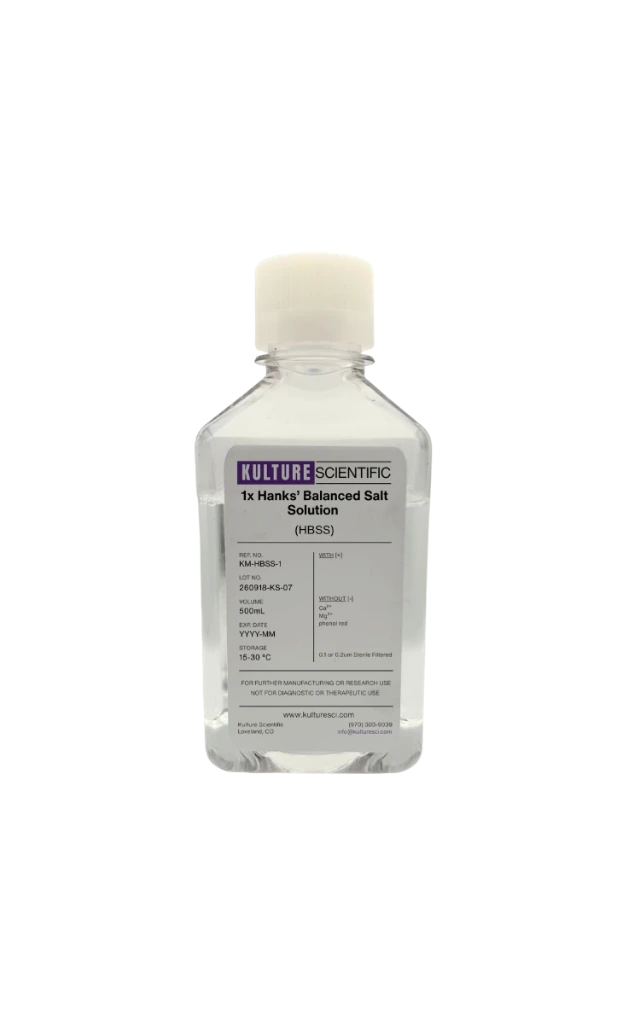 [KM-HBSS-1] 1x Hanks' Balanced Salt Solution (HBSS), 500mL